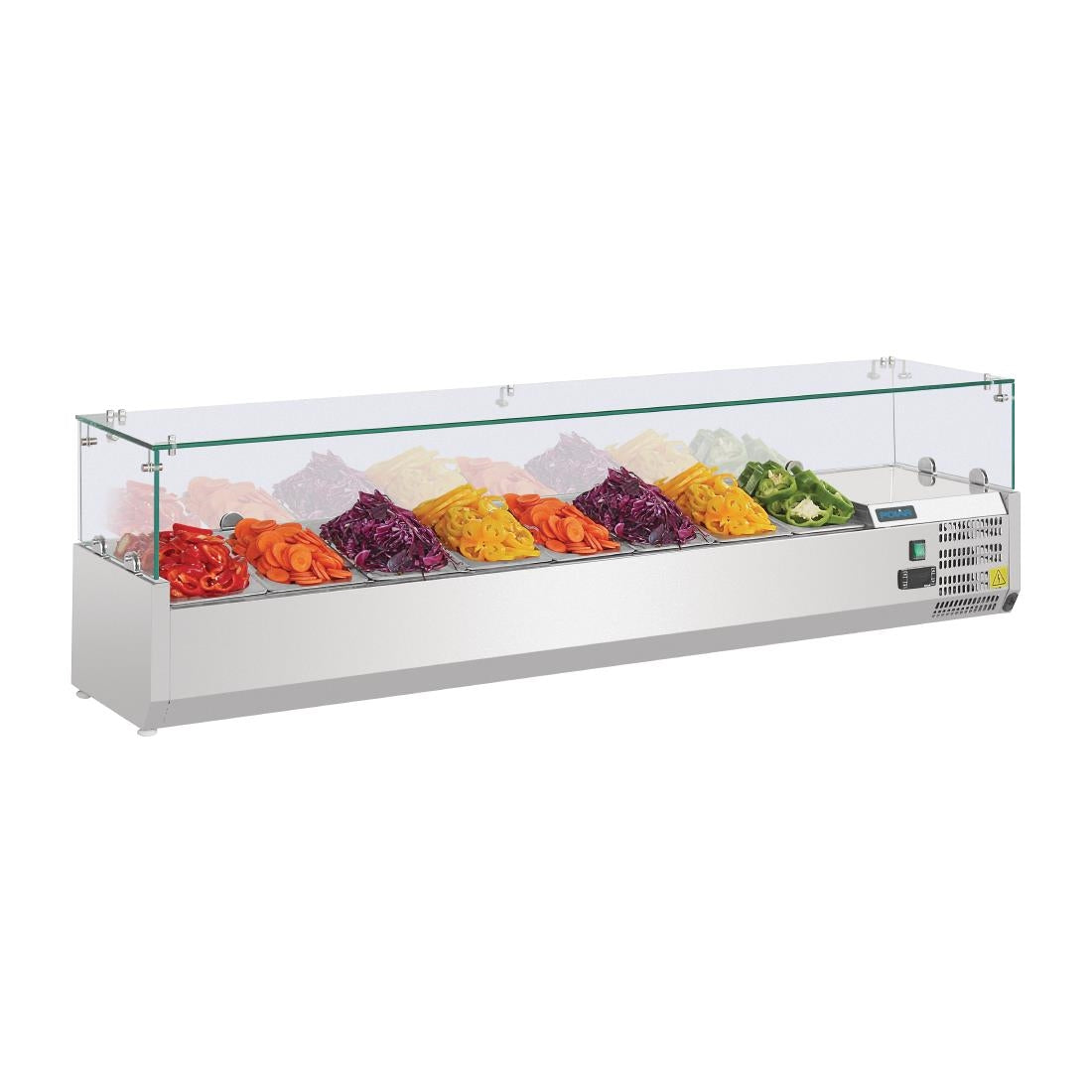 G610 Polar G-Series Countertop Prep Fridge 8x 1/4GN