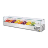 G610 Polar G-Series Countertop Prep Fridge 8x 1/4GN