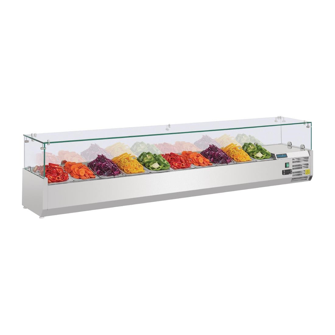 G611 Polar G-Series Countertop Prep Fridge 10x 1/4GN