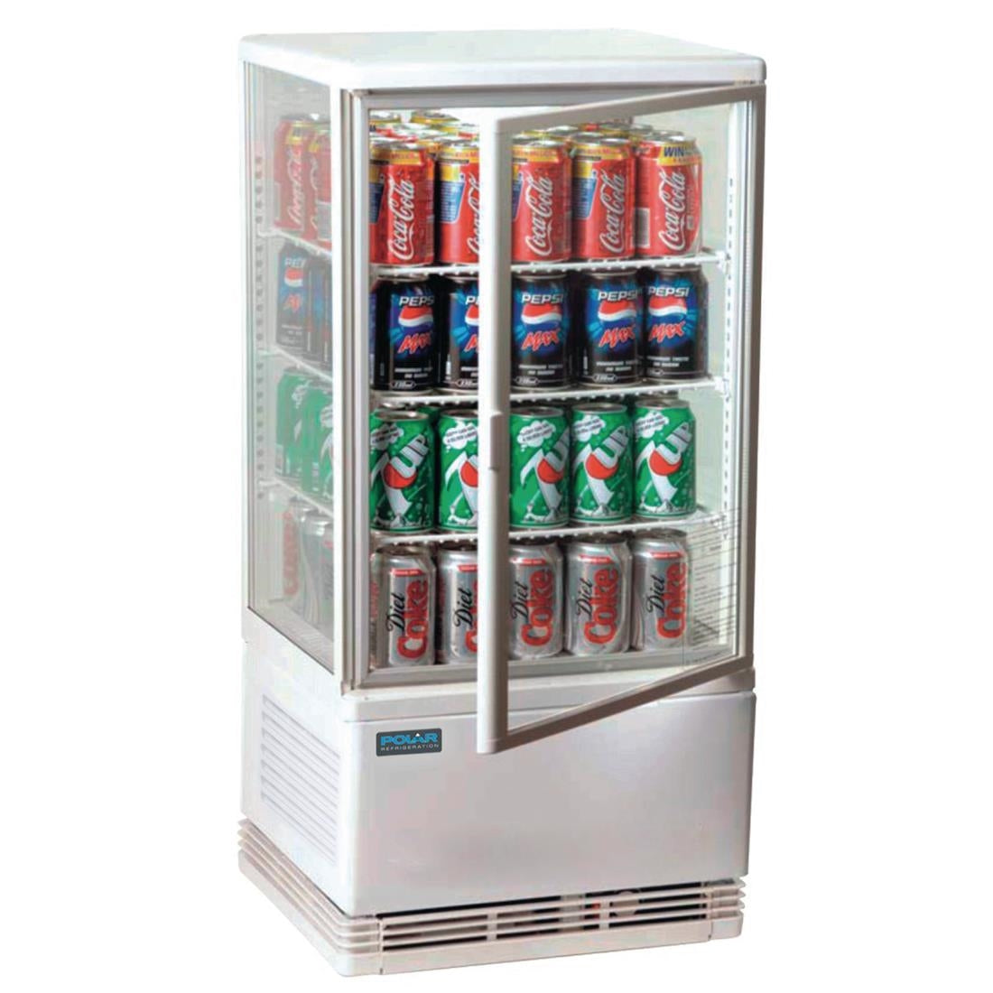 CX578 Polar C-Series Energy Efficient Display Fridge White 68Ltr