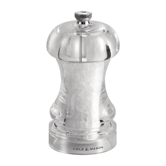 GC543 Cole & Mason Acrylic Salt Mill Capstan 4.5in - JD Catering Equipment Solutions Ltd