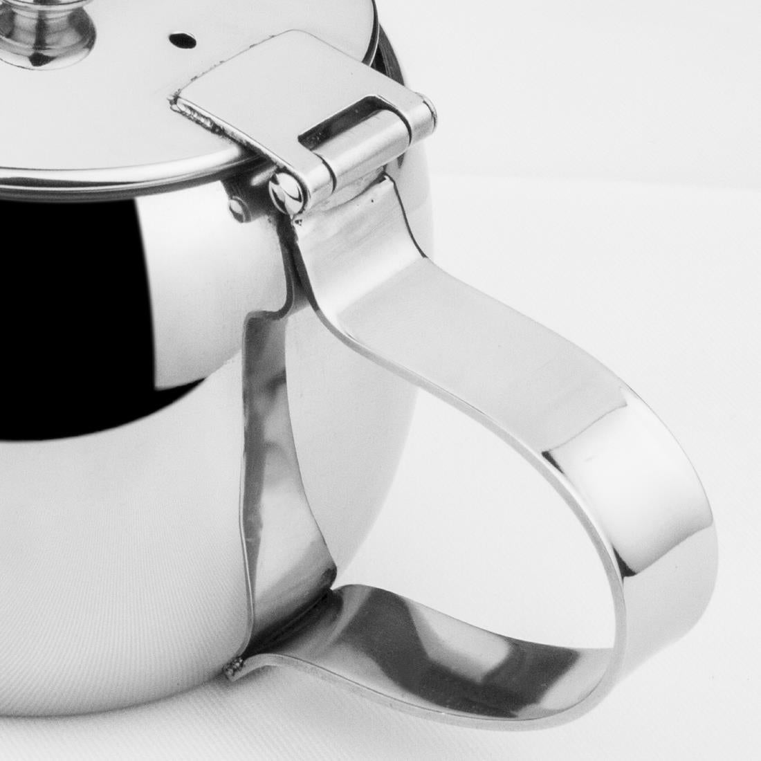 GC949 Olympia Non-Drip Stainless Steel Teapot 380ml