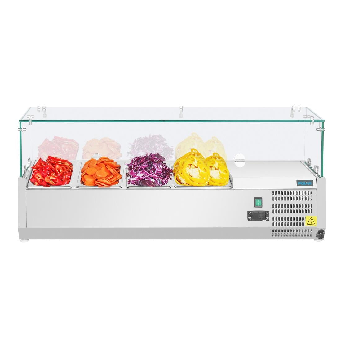 GD875 Polar G-Series Countertop Prep Fridge 3x 1/3GN & 1x 1/2GN