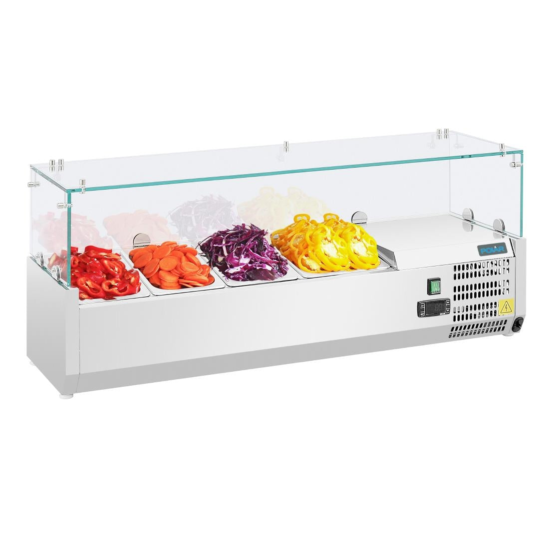 GD875 Polar G-Series Countertop Prep Fridge 3x 1/3GN & 1x 1/2GN