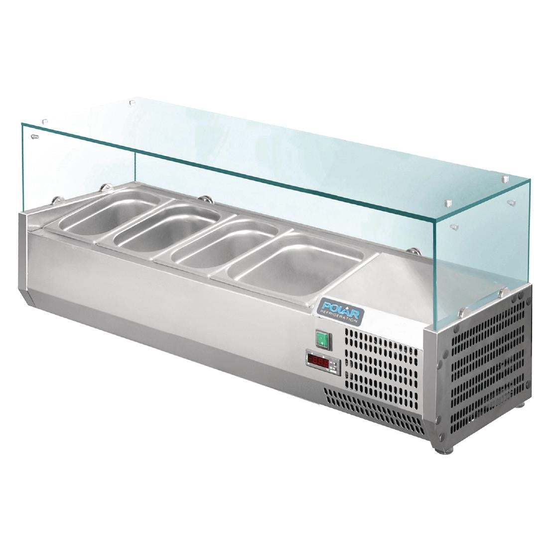 GD875 Polar G-Series Countertop Prep Fridge 3x 1/3GN & 1x 1/2GN