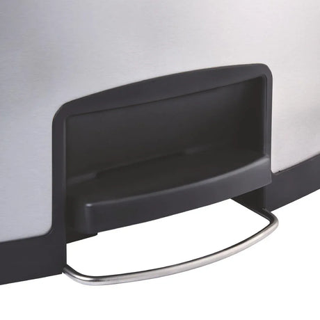 GE937 Rubbermaid Slim Jim Front Step on Pedal Bin Stainless Steel - JD Catering Equipment Solutions Ltd