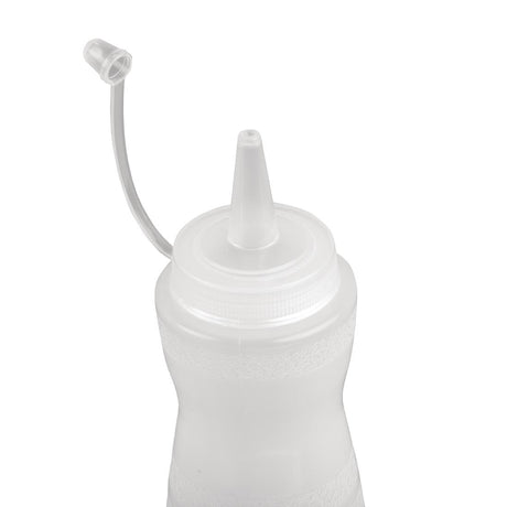 GF250 Vogue Clear Lidded Sauce Bottle