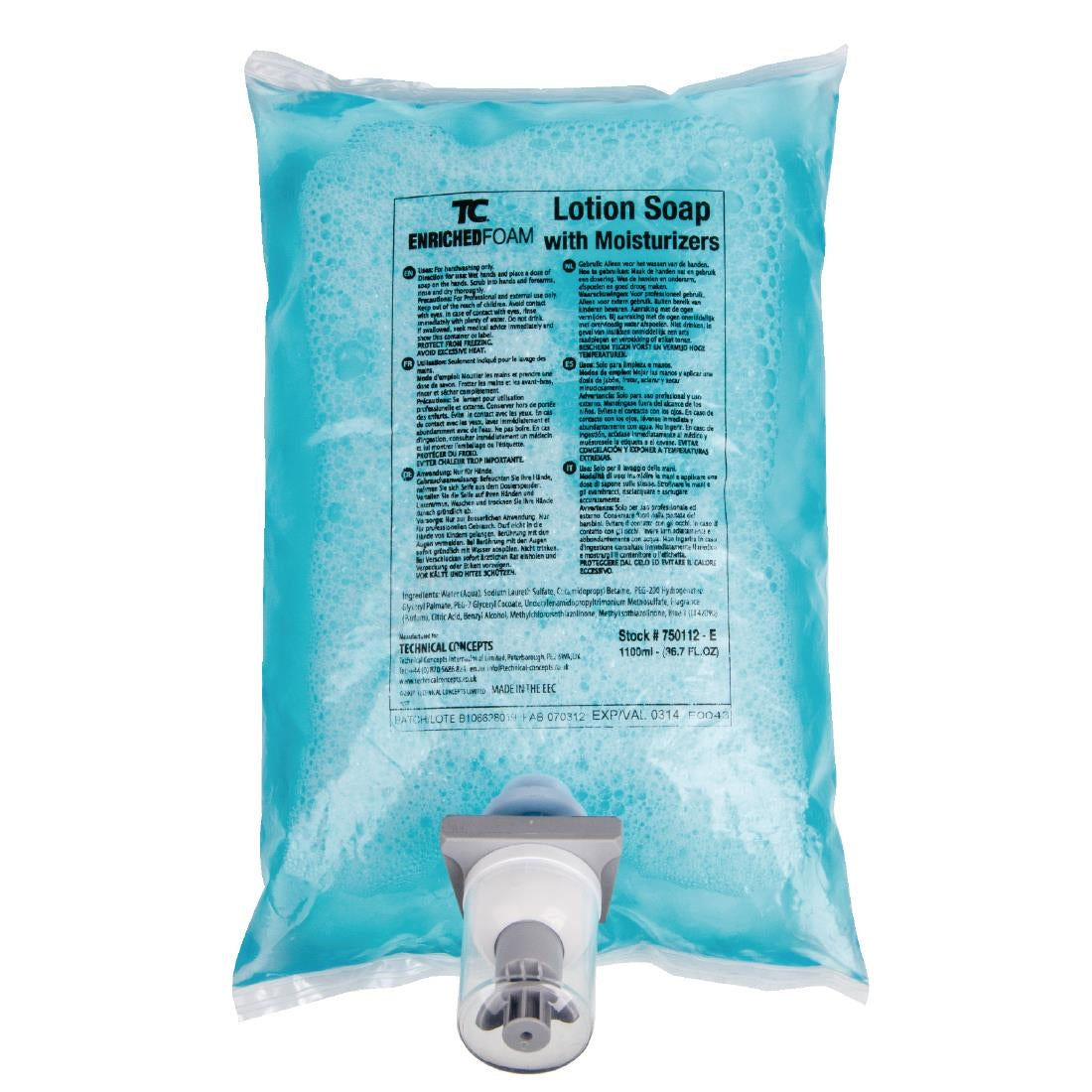 S813 Special Offer Rubbermaid AutoFoam Dispenser and 4 Perfumed Foam Hand Soaps 1.1Ltr