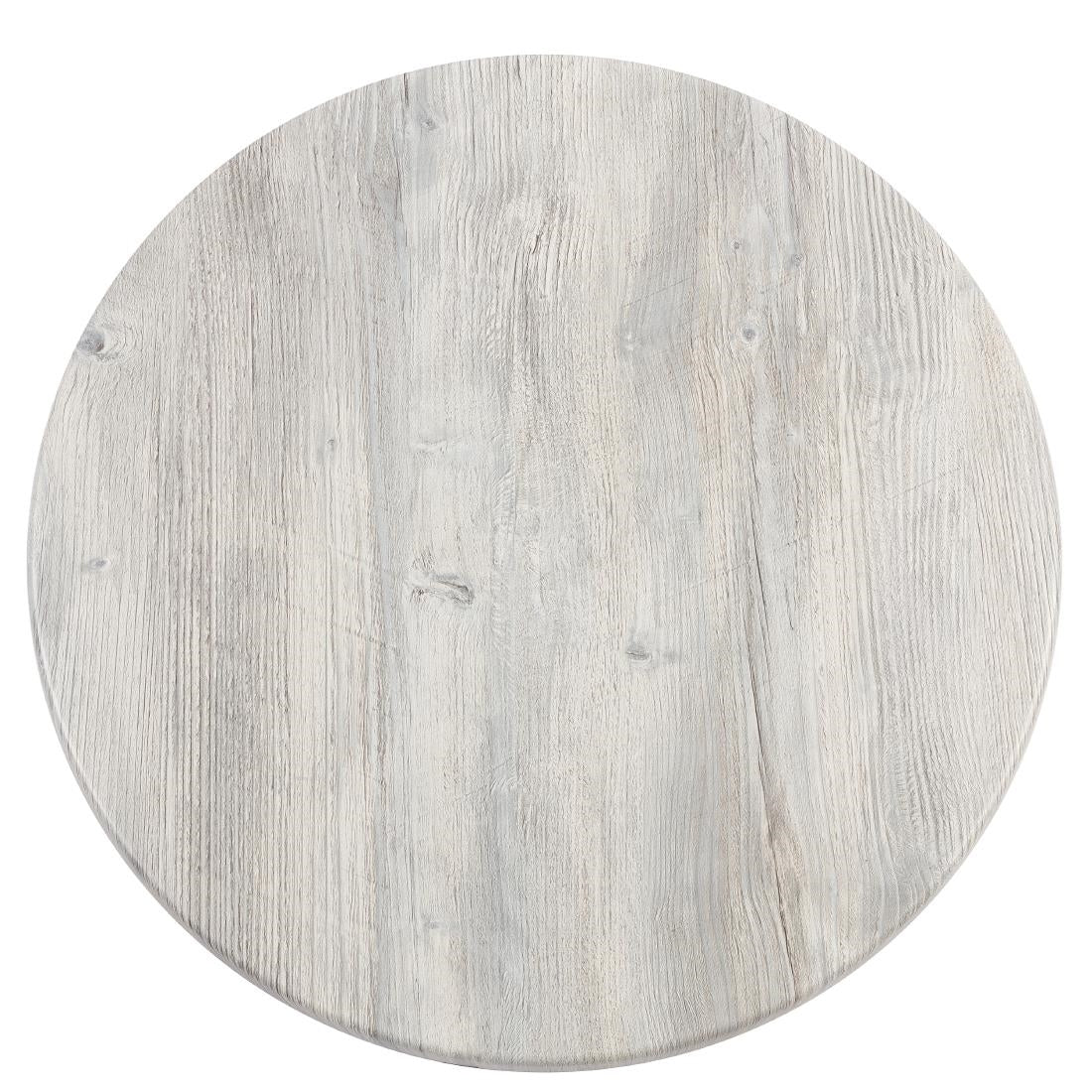 GG504 Werzalit Pre-drilled Table Top  Ponderosa White