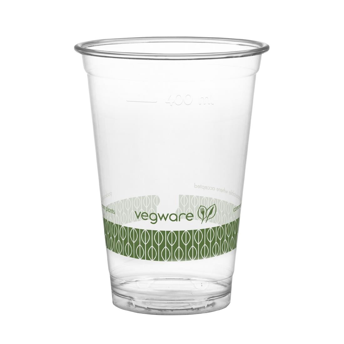 HS966 Vegware Compostable PLA Cold Cup 96-Series 16oz (Pack of 1000)