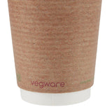 GH021 Vegware Compostable Coffee Cups Double Wall 340ml / 12oz (Pack of 500)