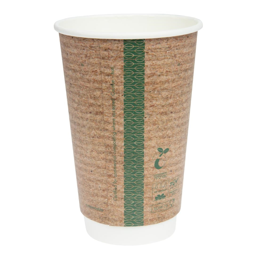 GH022 Vegware Compostable Hot Cups 455ml / 16oz (Pack of 400)