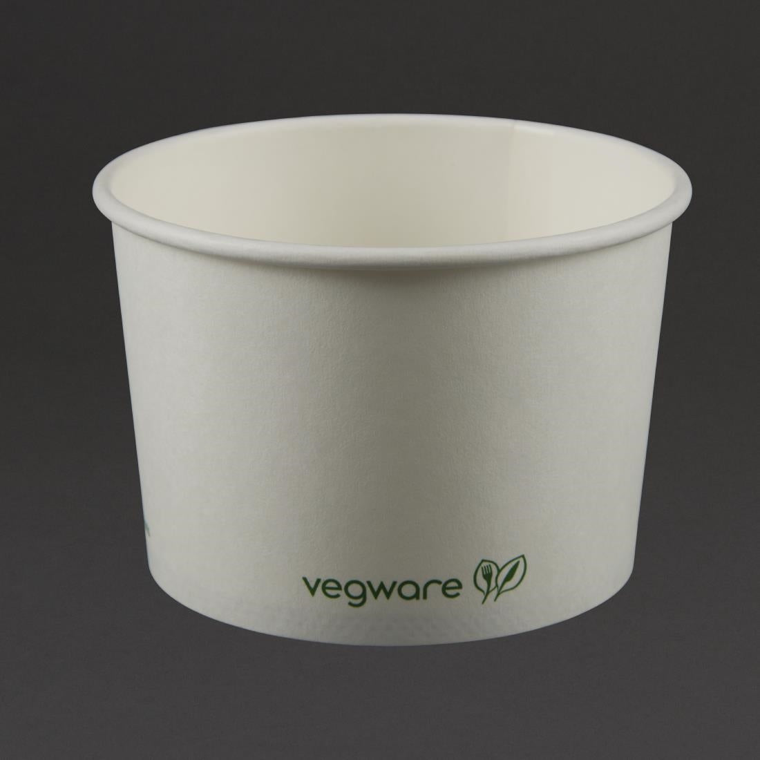 GH027 Vegware Compostable Hot Food Pots 230ml / 8oz (Pack of 1000)