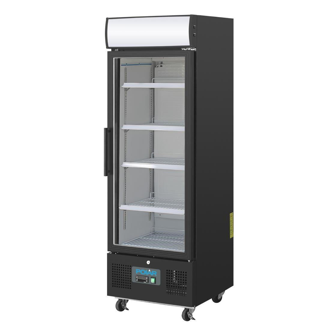 GH426 Polar G-Series Upright Display Fridge 218Ltr Black GH426