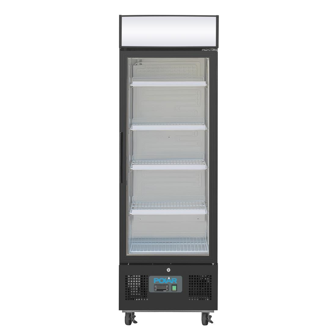 GH426 Polar G-Series Upright Display Fridge 218Ltr Black GH426