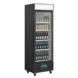 GH427 Polar G-Series Upright Display Fridge Black - 368Ltr GH427