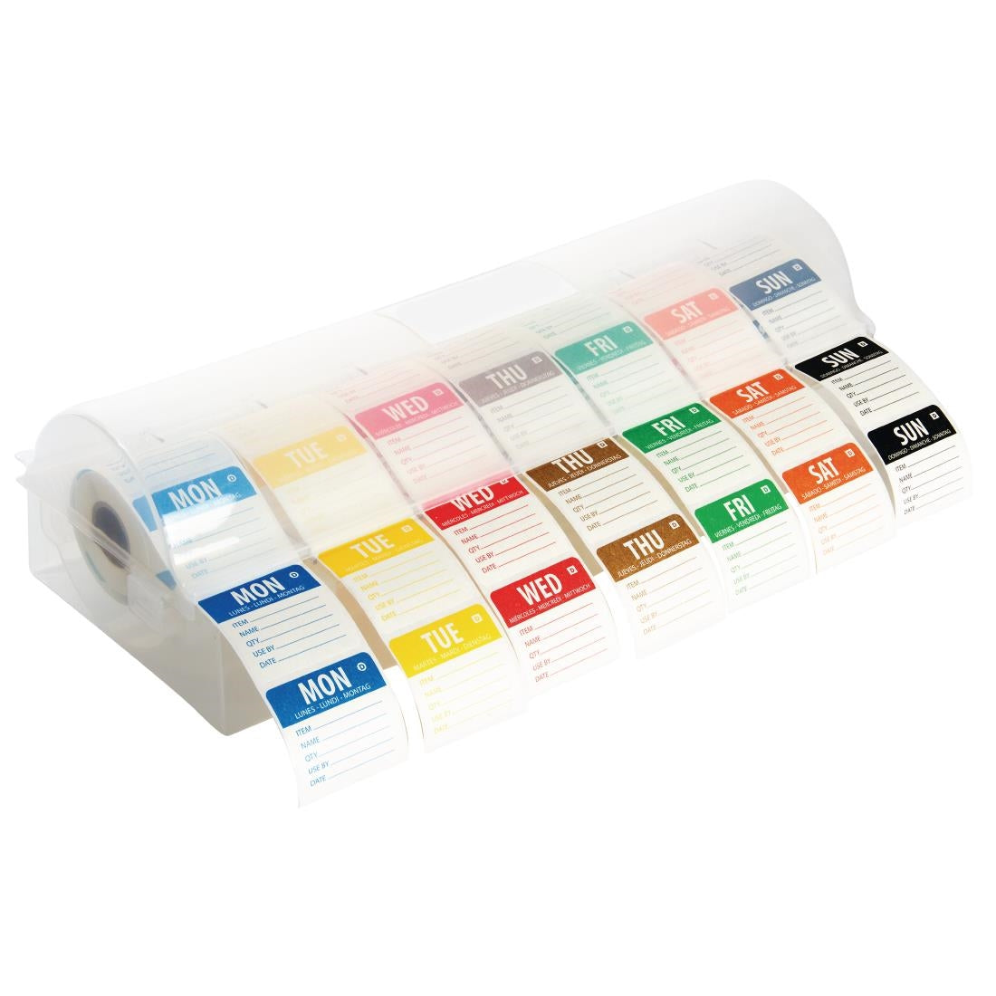 GH475 Dissolvable Colour Coded Food Labels with 2" Dispenser