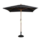 GH990 Bolero Square Double Pulley Parasol 2.5m Diameter Black