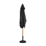 GH990 Bolero Square Double Pulley Parasol 2.5m Diameter Black