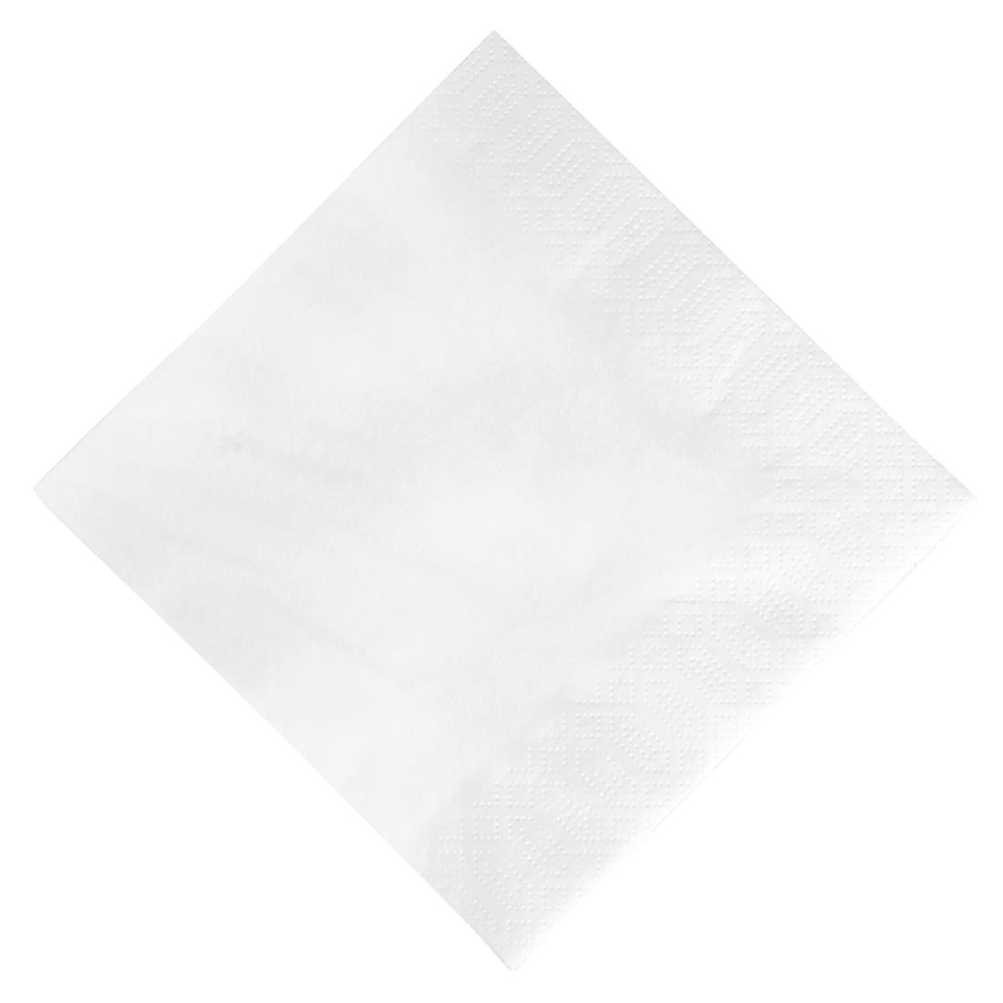 GJ108 Duni Lunch Napkin White 33x33cm 3ply 1/4 Fold (Pack of 1000)