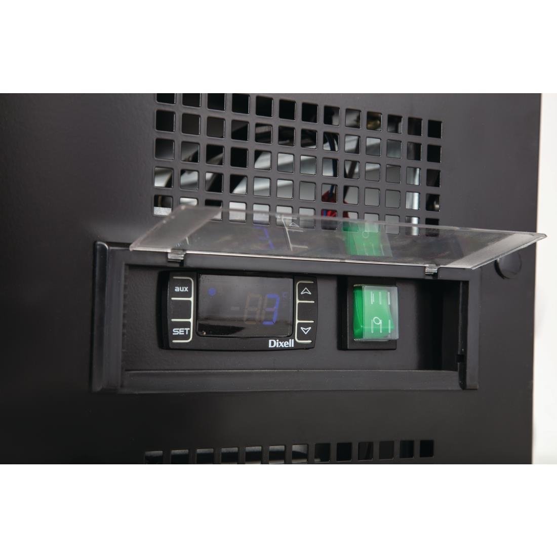 GJ448 Polar G-Series Upright Back Bar Cooler with Sliding Doors 490Ltr