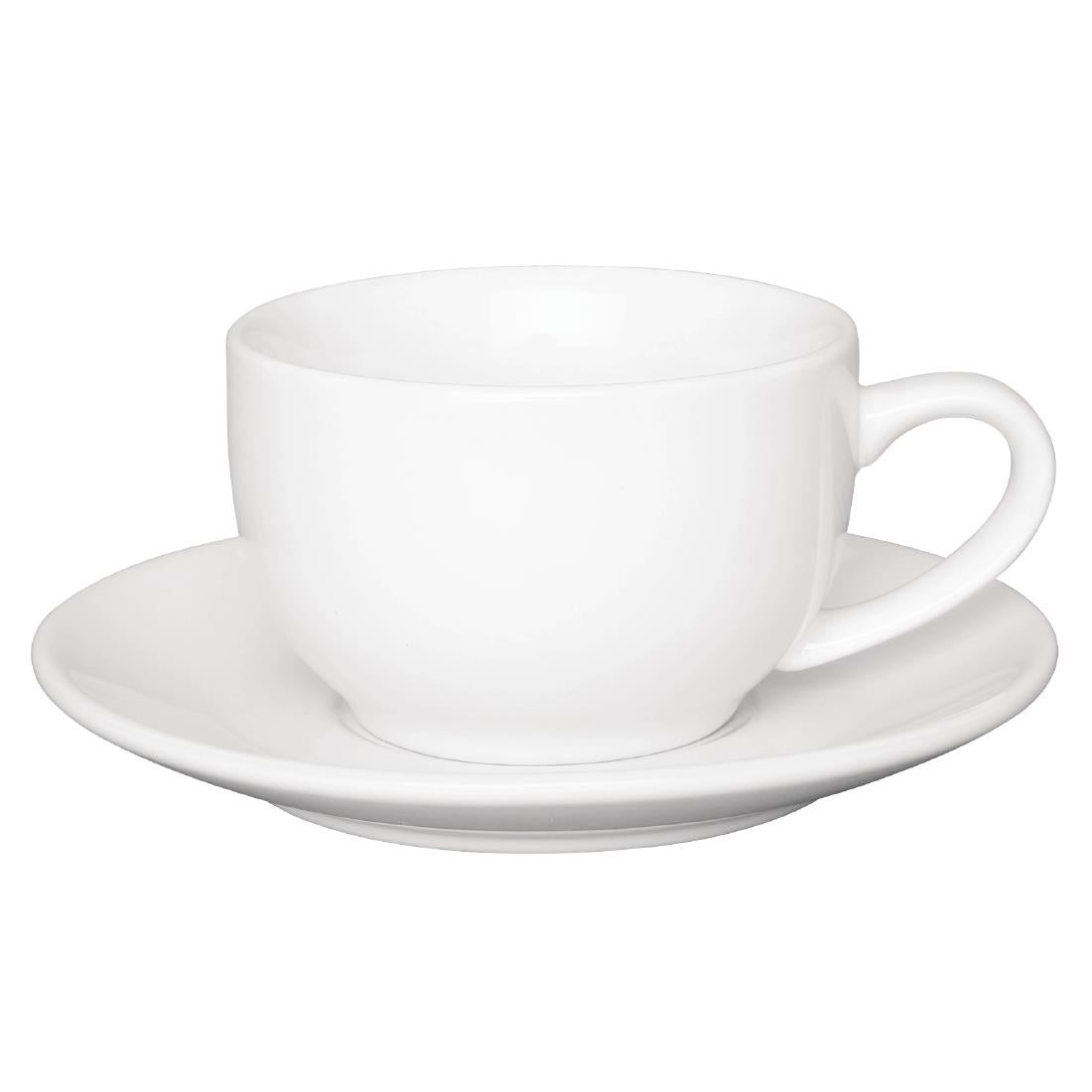 GL048 Olympia Cafe Saucers White 158mm (Pack of 12)