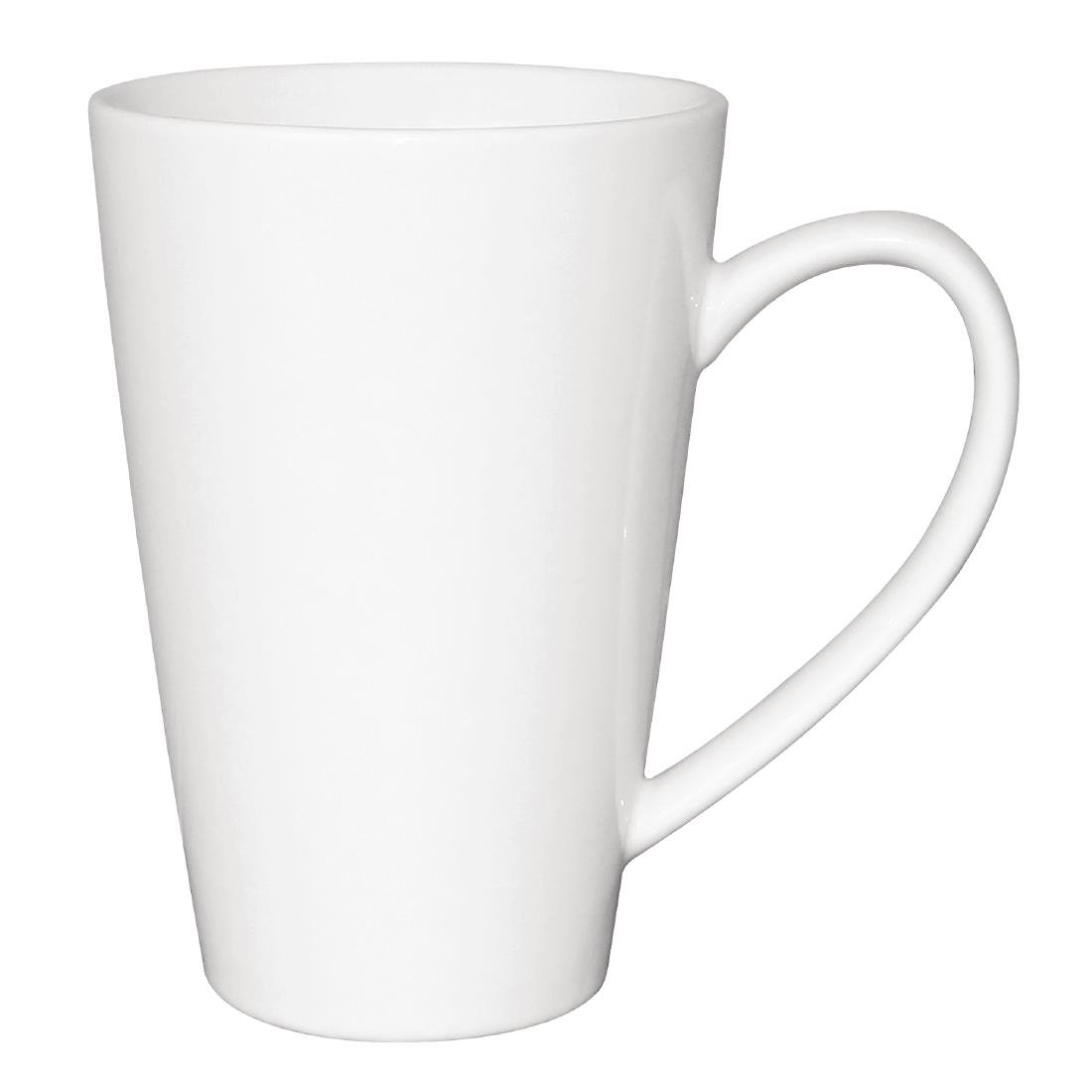 GL487 Olympia Cafe Latte Cups White 340ml (Pack of 12)