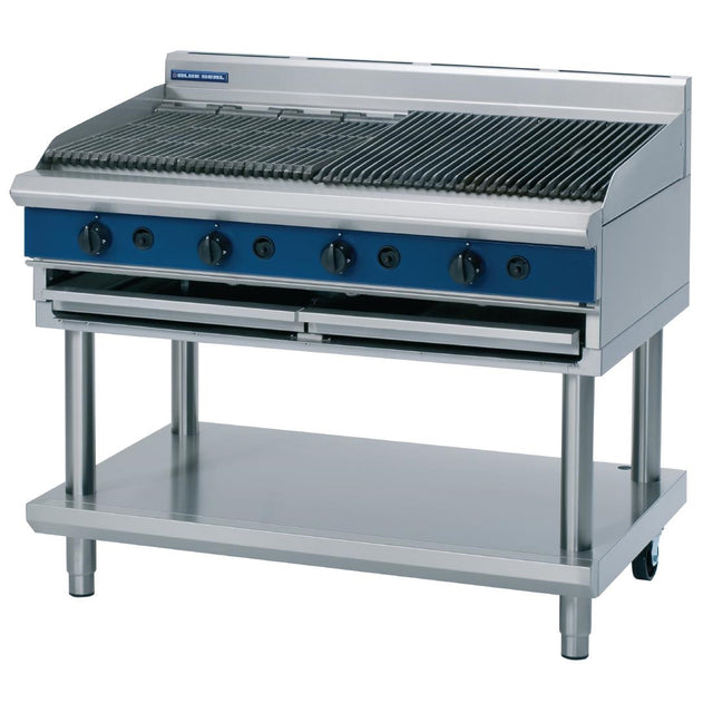 Blue Seal Evolution Natural Gas Chargrill with Leg Stand 1200mm G598-LS/N
