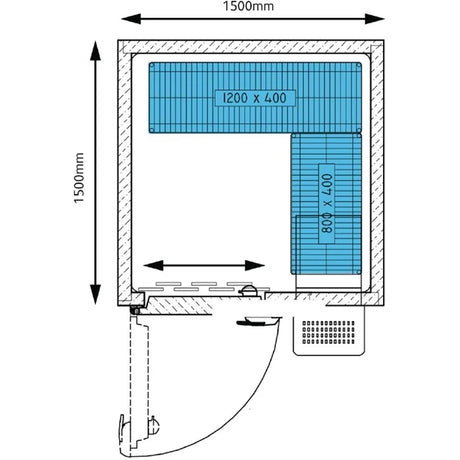 GK650 Foster Advantage Walk In Freezer Integral ADV1515 LT INT