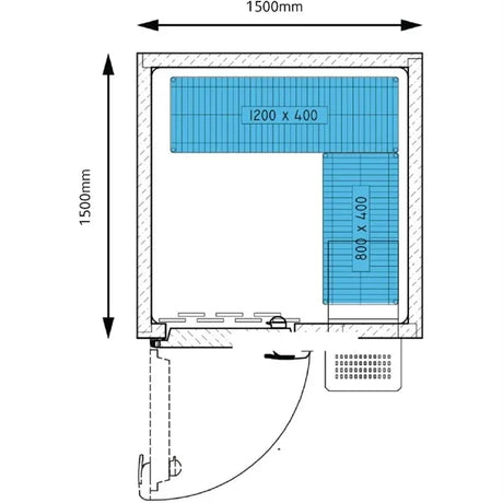 GK656 Foster Advantage Walk In Fridge Integral ADV1515 HT INT - JD Catering Equipment Solutions Ltd