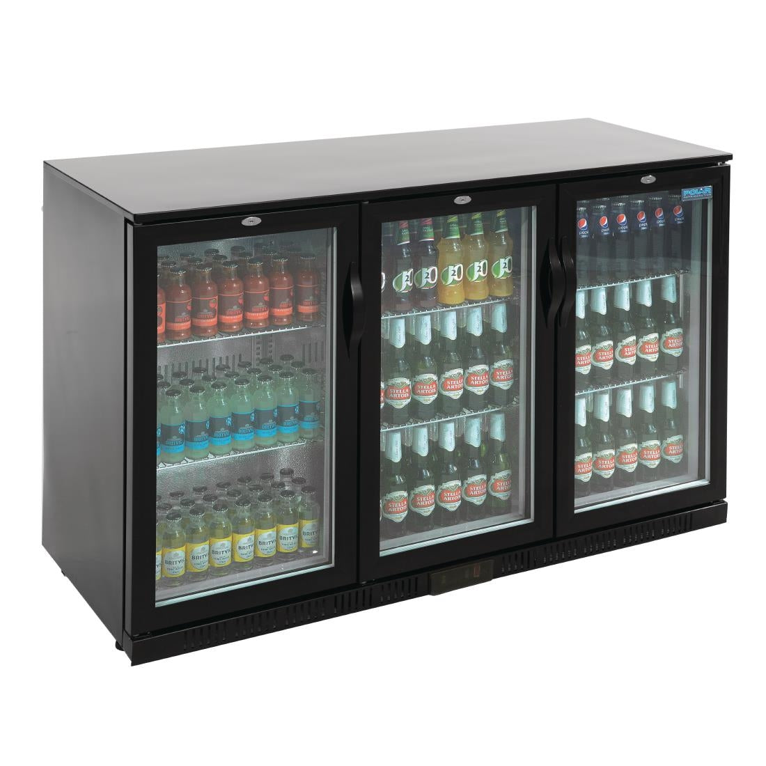 GL004 Polar G-Series Back Bar Cooler with Hinged Doors 330Ltr