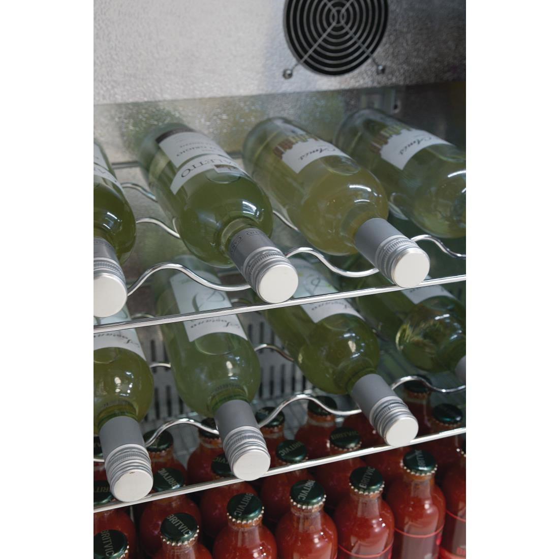 GL004 Polar G-Series Back Bar Cooler with Hinged Doors 330Ltr