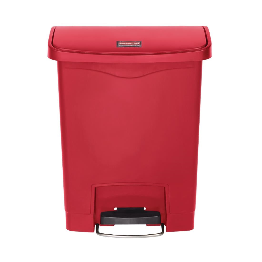 GL020 Rubbermaid Slim Jim Step on Front Pedal Red 30Ltr