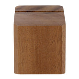 JB399 Olympia Acacia Wood Menu Holder - 65x55x55mm