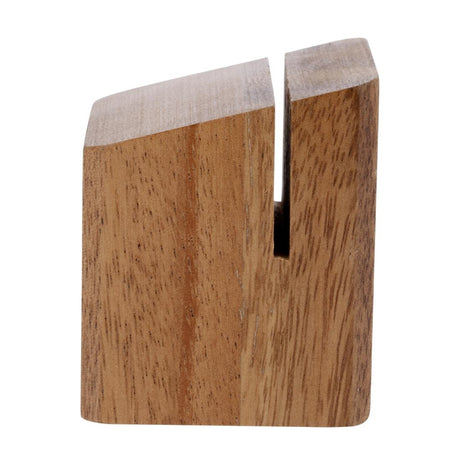 JB399 Olympia Acacia Wood Menu Holder - 65x55x55mm