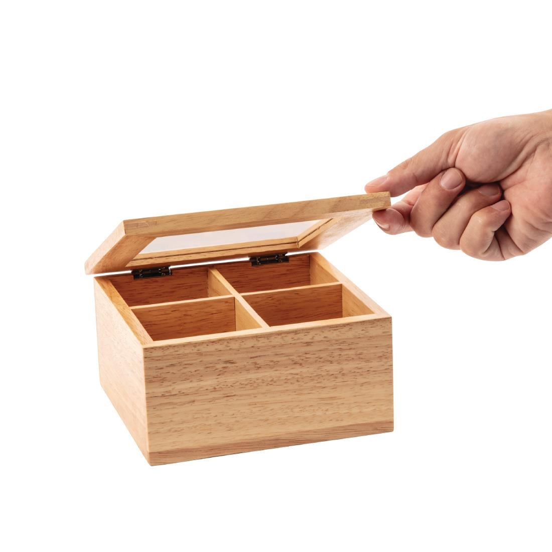 GL089 Olympia Mini Hevea Wood Tea Box