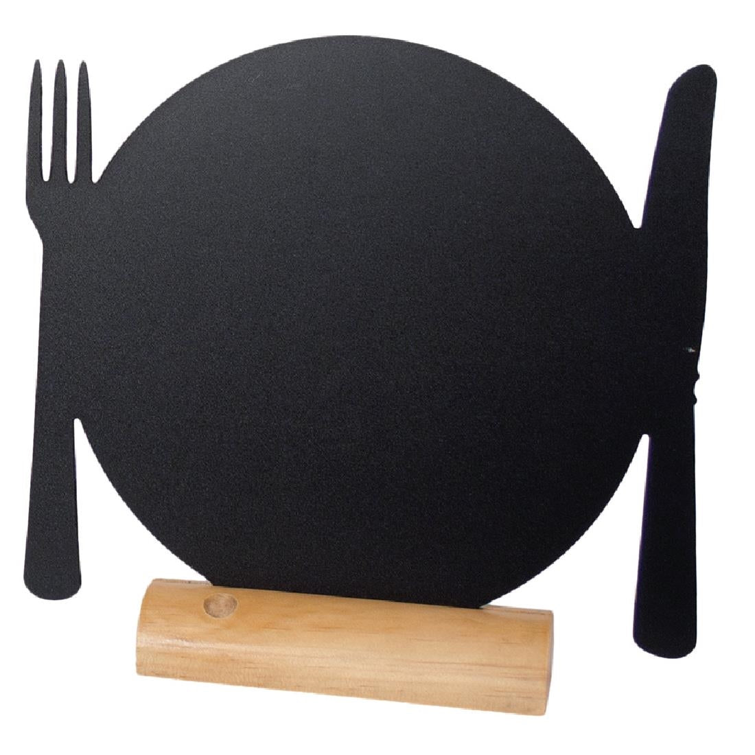 GL112 Securit Mini Plate Shaped Blackboards (Pack of 3)