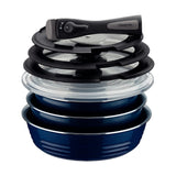 GL339 Tramontina Ãtria 10-Piece Nesting Cookware Set Navy