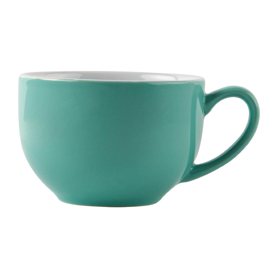 Olympia Cafe Cappuccino Cups Aqua 340ml (Pack of 12)