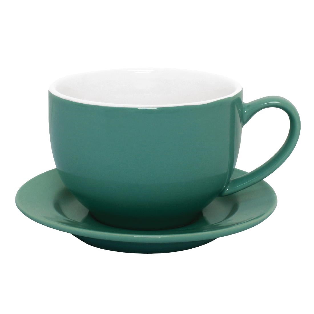 Olympia Cafe Cappuccino Cups Aqua 340ml (Pack of 12)