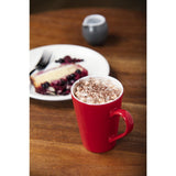GL486 Olympia Cafe Latte Cups Red 340ml (Pack of 12)