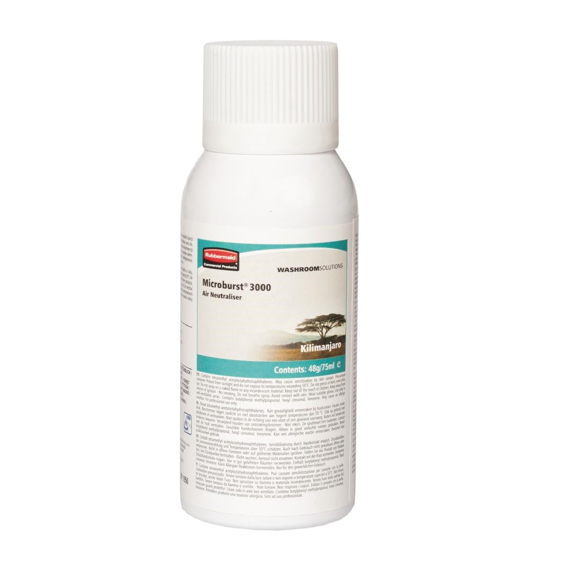 GL548 Rubbermaid Microburst 3000 Air Freshener Refills Kilimanjaro 75ml (Pack of 12)