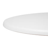 GL972 Bolero Pre-drilled Round Tabletop White 800mm