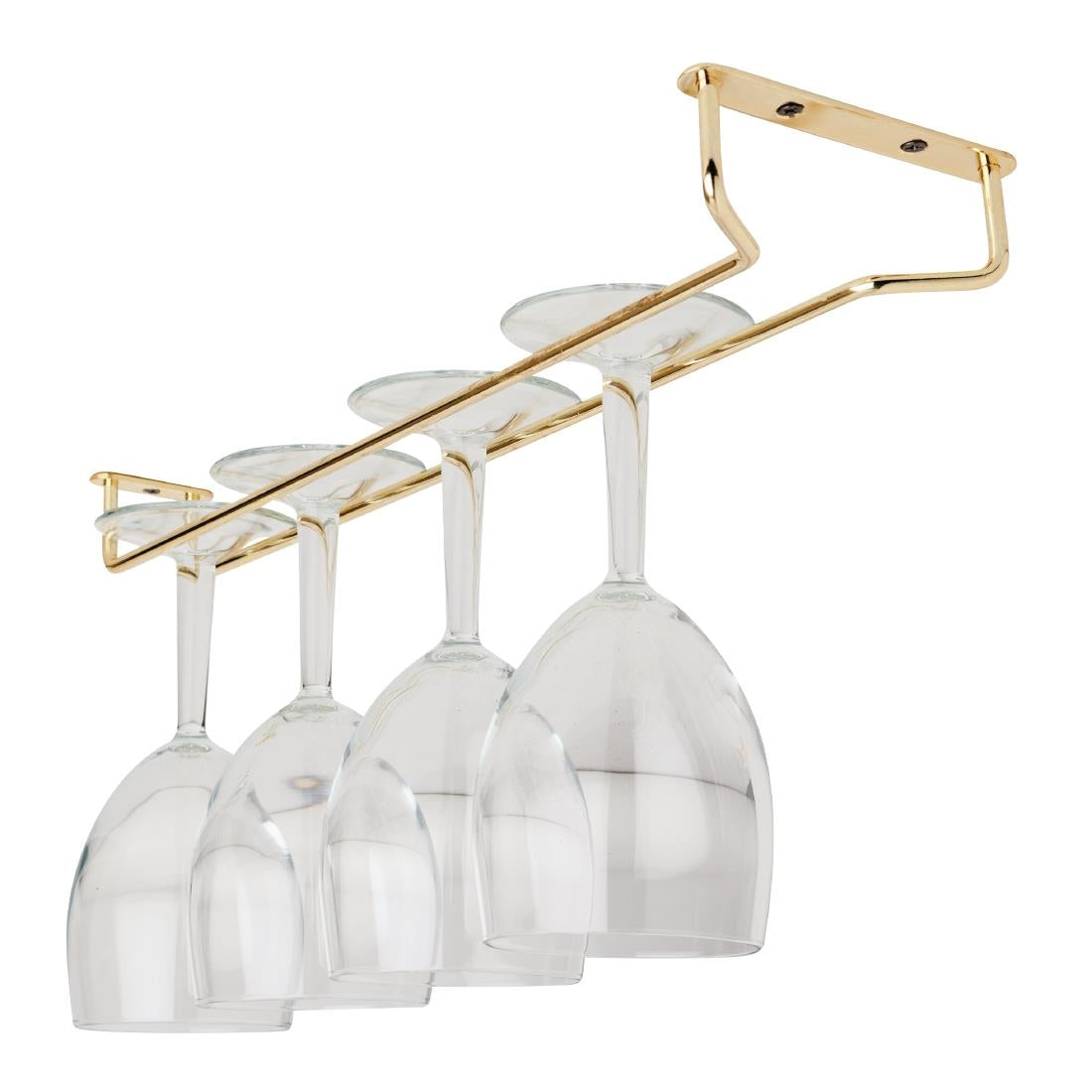 GM204 Beaumont Brass Wine Glass Rack 410mm