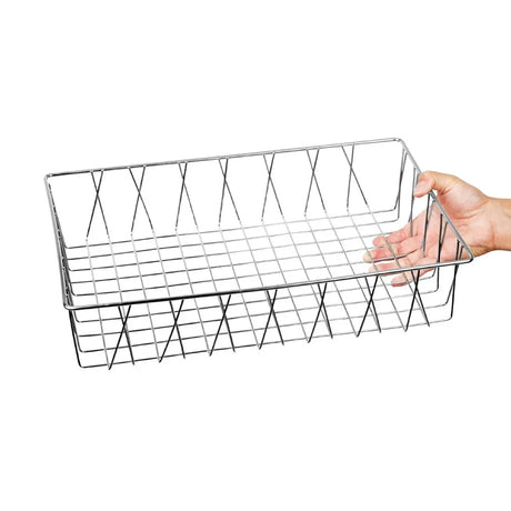 GM223 Olympia St/St Wire Display Basket 450 x 300 x 100mm - JD Catering Equipment Solutions Ltd