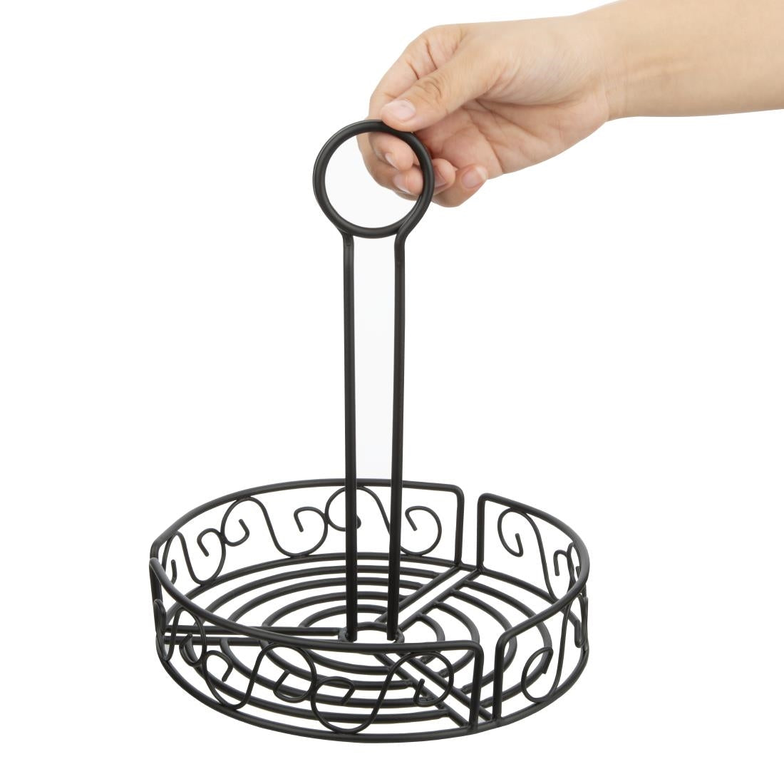 GM245 Olympia Wire Condiment Holder Black