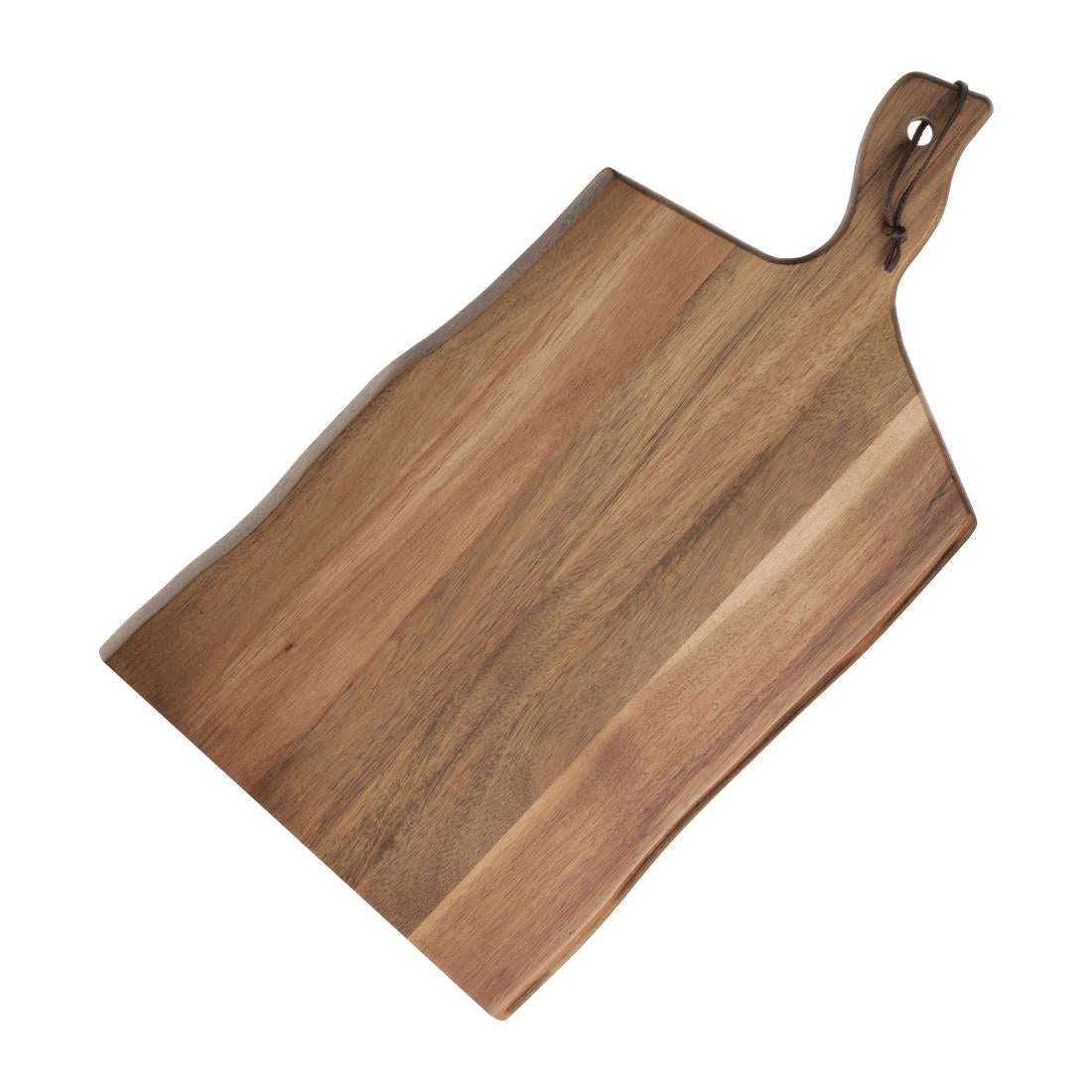 GM264 Olympia Acacia Wood Wavy Handled Wooden Board Large 355mm