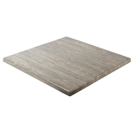 GM434 Werzalit Pre-drilled Square Table Top  Limed Oak 600mm
