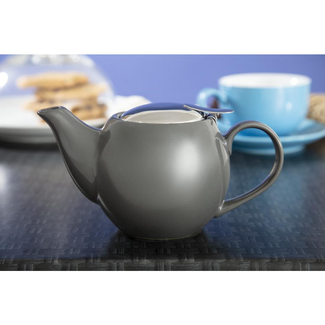 Olympia Cafe Teapot 510ml Charcoal