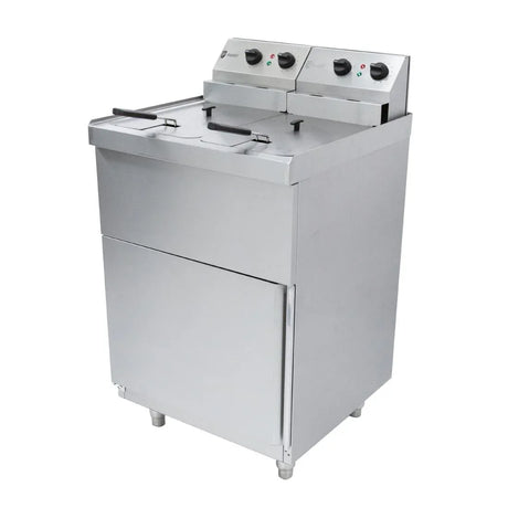 GM704 Parry Twin Tank Twin Basket Free Standing Electric Fryer NPDF6 - JD Catering Equipment Solutions Ltd